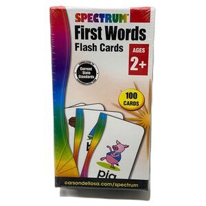 Spectrum First Woords Flashcards for Ages 2 and Up Carson-Dellosa Publishing